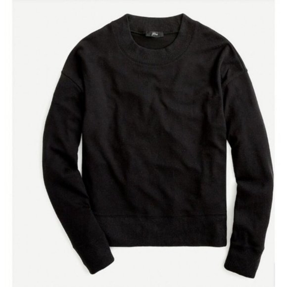 J. Crew Sweaters - J. Crew Supercozy Black Crew Neck Pullover Sweater